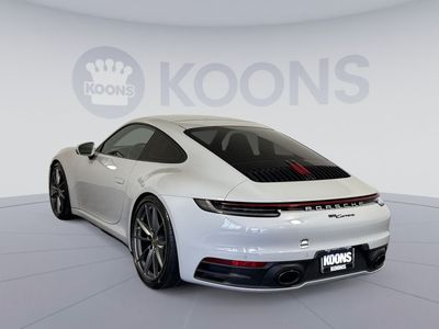 2021 Porsche 911 — rear three-quarter view