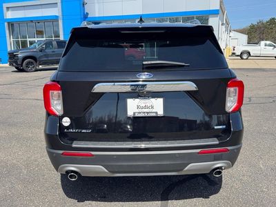 2020 Ford Explorer — rear three-quarter view