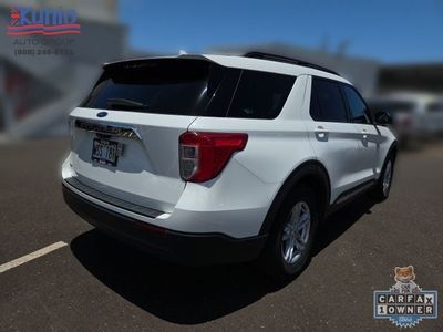 2022 Ford Explorer — rear three-quarter view