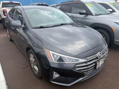 2020 Hyundai Elantra — rear three-quarter view