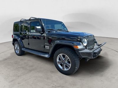 2019 Jeep Wrangler — rear three-quarter view