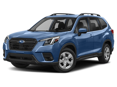 2023 Subaru Forester Base in White — front three-quarter view