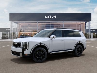 2027 Kia Telluride Hybrid — rear three-quarter view