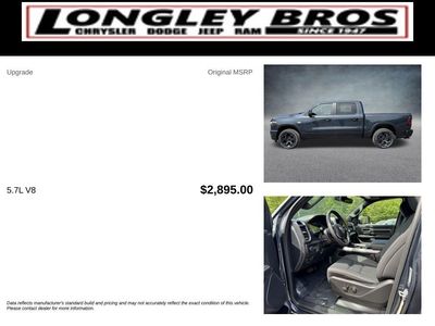 2026 RAM 1500 — interior view