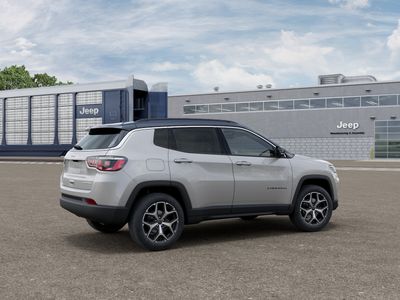 2026 Jeep Compass COMPASS LIMITED 4X4 in Silver Zynith Metallic Clear-Coat Exterior Paint — front three-quarter view