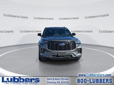2025 Ford Explorer — rear three-quarter view