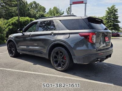 2020 Ford Explorer — rear three-quarter view