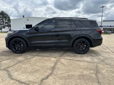 2022 Ford Explorer — rear three-quarter view