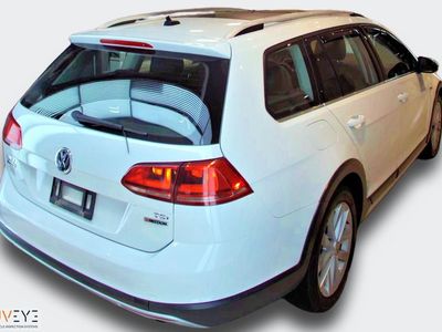 2017 Volkswagen Golf Alltrack — rear three-quarter view