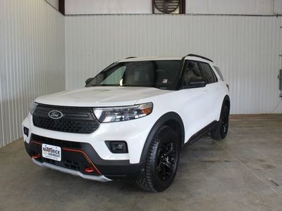 2022 Ford Explorer — rear three-quarter view