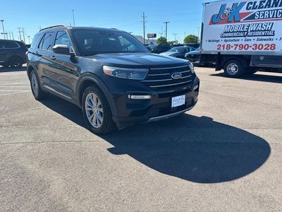 2020 Ford Explorer — rear three-quarter view