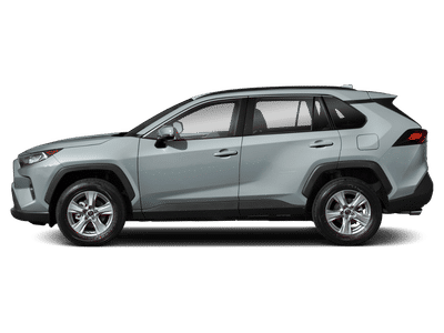 2020 Toyota RAV4 XLE Premium in Gray — front three-quarter view