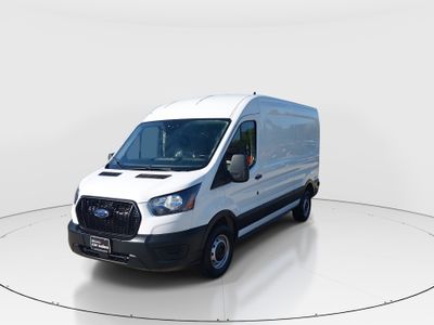 2024 Ford Transit Cargo Van — rear three-quarter view