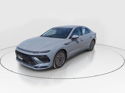 2025 Hyundai Sonata Hybrid — rear three-quarter view