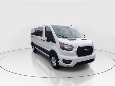 2024 Ford Transit Passenger Wagon T-350 148" Low Roof XLT RWD — front three-quarter view