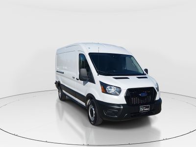 2024 Ford Transit Cargo Van T-250 148" Med Rf 9070 GVWR RWD — front three-quarter view