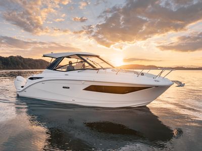 2026 Sea Ray Sundancer 320 Outboard — front three-quarter view