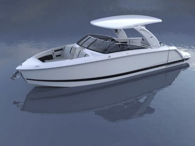 2025 Four Winns H9 — front three-quarter view
