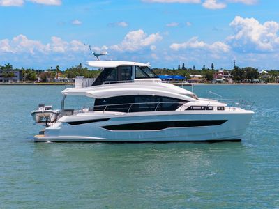 2026 Aquila 54 Yacht — front three-quarter view