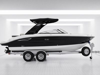 2025 Sea Ray 250 SDX — front three-quarter view