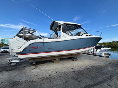 2026 Boston Whaler 325 Conquest — front three-quarter view