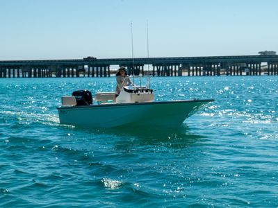 2026 Boston Whaler 170 Montauk — front three-quarter view