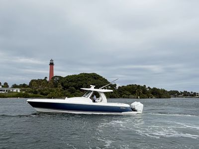 2025 Intrepid 41 Panacea — front three-quarter view