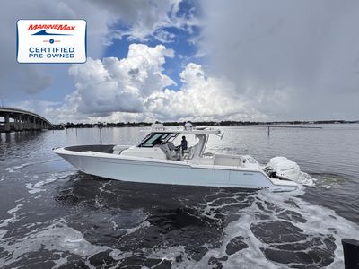 2023 Bertram 39CC — front three-quarter view