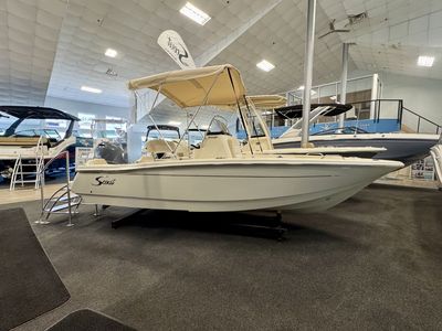 2026 Scout 188 Sportfish — front three-quarter view