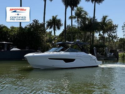 2022 Cruisers Yachts 34 GLS Outboard — front three-quarter view