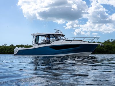 2026 Boston Whaler 365 Conquest — front three-quarter view