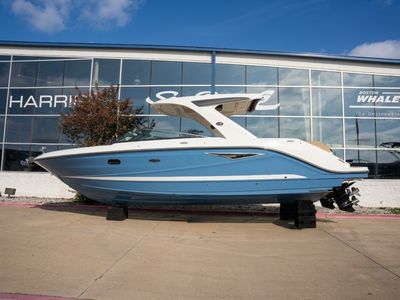 2026 Sea Ray SLX 310 — front three-quarter view