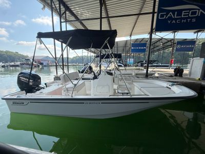 2026 Boston Whaler 150 Montauk — front three-quarter view