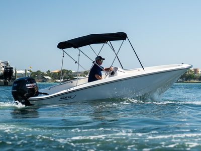 2026 Boston Whaler 160 Super Sport — front three-quarter view