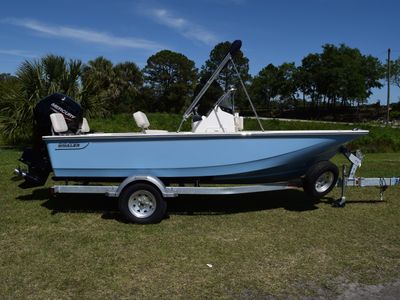 2026 Boston Whaler 170 Montauk — front three-quarter view