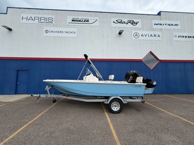 2026 Boston Whaler 170 Montauk — front three-quarter view