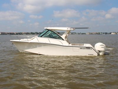 2026 Grady-White Express 340 — front three-quarter view