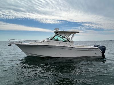 2021 Grady-White Express 330 — front three-quarter view