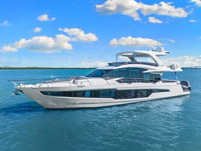 2020 Galeon 680 FLYBRIDGE — front three-quarter view