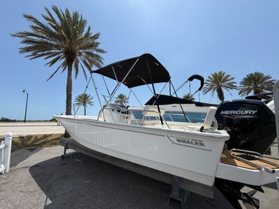 2026 Boston Whaler 170 Montauk — front three-quarter view