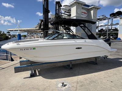 2024 Sea Ray 250 SDX OB — front three-quarter view