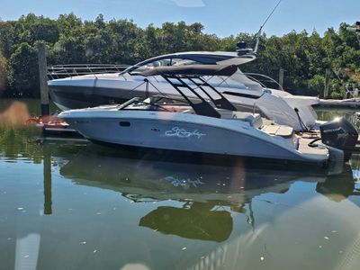 2024 Sea Ray 270 SDX OB — front three-quarter view