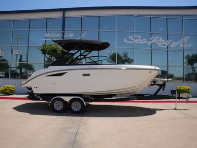 2026 Sea Ray SDX 230 — front three-quarter view
