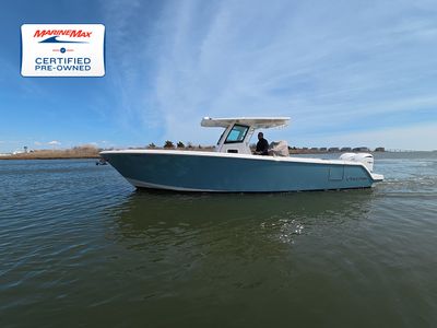 2024 Sailfish 312 CC — front three-quarter view