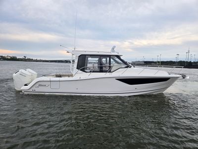 2026 Boston Whaler 365 Conquest — front three-quarter view