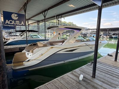 2026 Sea Ray SLX 310 — front three-quarter view