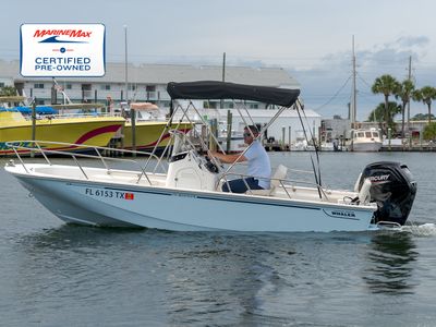2025 Boston Whaler 170 Montauk — front three-quarter view