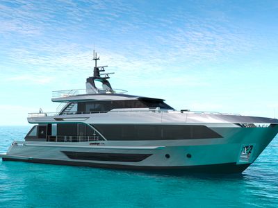 2027 Ocean Alexander 30P — front three-quarter view