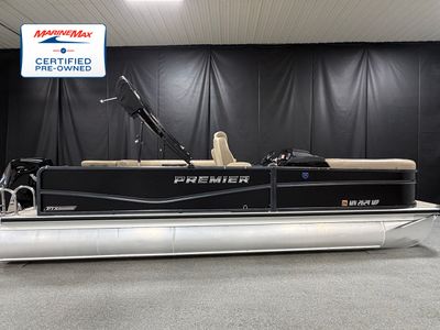 2025 Premier 230 SUNSATION TRITOON — front three-quarter view
