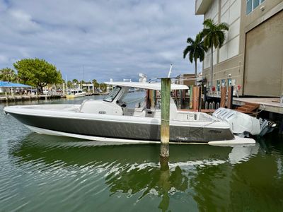 2024 Intrepid 427 NOMAD SE — front three-quarter view